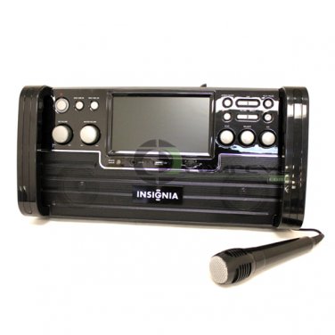 Insignia CD+G Karaoke System with 7" Color Monitor MP3 DVD JPEG  NS-KP04