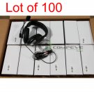 Lot 100 HP Synchrotech Over the Ear Stereo Headphones Microphone Web Chat Skype