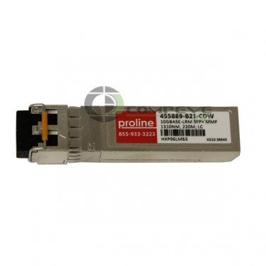 Proline 10GBASE-LRM SFP+ F/HP 1310NM 220M MMF LC HXP96LM63 455889-B21