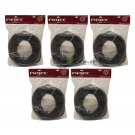 Lot of 5 Fierce Car Audio Wire Cable FISL14 1/4 " x 20' Flexible Split Loom Tube