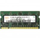 Hynix 512MB PC2-5300 SODIMM 200-Pin Non-ECC Laptop Memory RAM HYMP564S64BP6-Y5