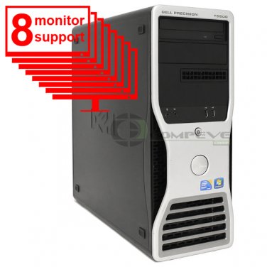 Dell Precision T5x Trading PC Octo  2.13GHz 24GB 500 8 Monitor ForeB 600GB SSD