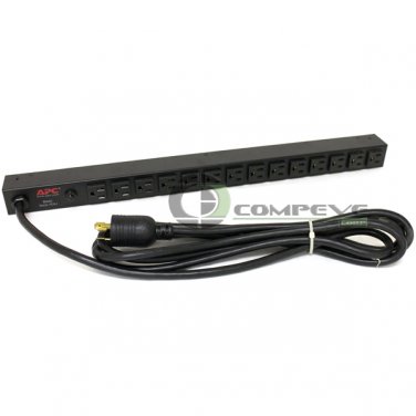 APC AP9551 Basic Rack PDU 0U 20A 120V 14-Outs 5-15R Power Distribution Scratched