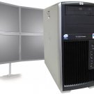 HP XW8600 Workstation Quad-Core Xeon 2.5GHz 12GB Win 7 Pro 4 Monitor Desktop