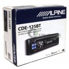 Alpine CDE-125BT In-Dash CD MP3 Receiver Radio Audio Bluetooth Hands Free Call