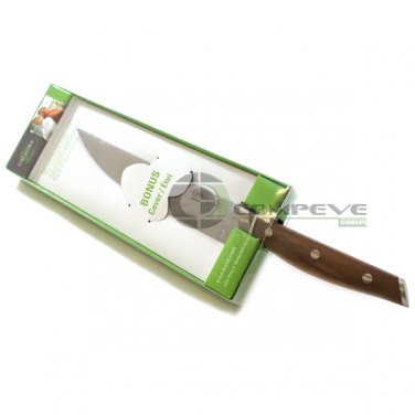 Cat Cora 8-Inch Chef's Knife Professional German Steel Walnut Restaurant Kitchen