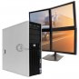 Multi-monitor HP Z400 Computer PC 250GB Win7 for Dispatching Trucking Logistics