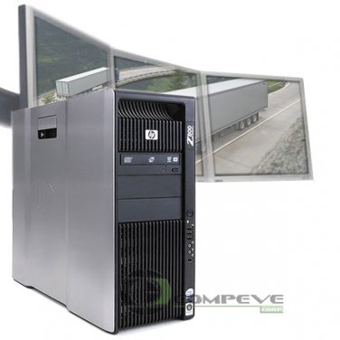 HP Z800 3 Monitors Support Computer 2.8GHz 8GB 500GB for Dispatching Logistics