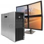 HP Z800 Computer PC 4 Monitors 2.8GHz 8GB 256GB SSD for Dispatching Logistics