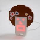 Tengu Allstars Hipster Woodstock Music Sound Lip Sync Robot Gadget LED Face Toy