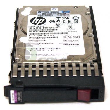 HP Seagate 600GB HDD 2.5" 10K RPM 6Gb/s SAS 613922-001 EG0600FCVBK ST600MM0006