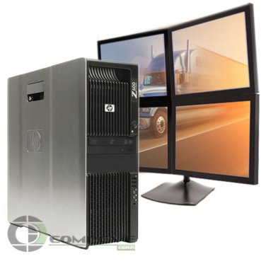 HP Z600 Desktop PC 4 monitor support 6GB 250GB Win7 for Dispatching Logistics