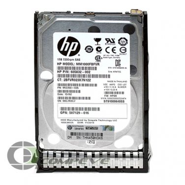 HP Seagate 1TB 6Gb/s 7.2K SFF 2.5" SAS MM1000FBFVR 605832-002 652749-S21 HDD