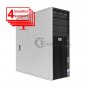 4 Monitor Trading Computer HP Z400 Computer Xeon W3520 2.66Ghz 8GB 1TB Win7
