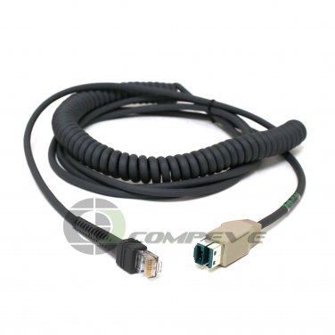 Zebra (Motorola) CBA-U08-C15ZAR Coiled Cable 15FT