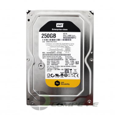 WD RE 250GB WD2503ABYZ-011FA0 7200RPM 64MB SATA 6.0Gb/s 3.5" Hard Drive