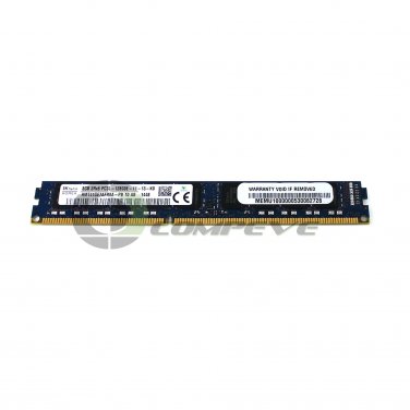Hynix 8GB PC3-12800 DDR3-1600MHz Dual Rank Memory Module HMT41GE7AFR8A-PB
