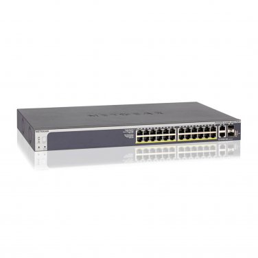 NETGEAR ProSAFE S3300-28X-PoE+ Gigabit Stackable Smart Managed Switch GS728TXP