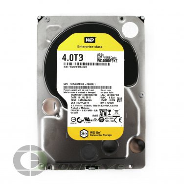 Western Digital Se 4TB Internal WD4000F9YZ 3.5" SATA 6Gb/s 7200RPM  Hard Drive