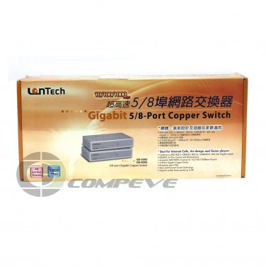 NEW Lantech GE-5003 1000Mbps Gigabit 5-Port  Port Copper Switch LAN Ethernet