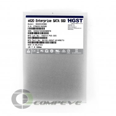HGST Western Digital 200GB M16 SATA 2.5" SSD S620E200M9 94100-02047-MI4RBCTU