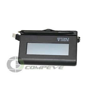 Topaz SigLite T-LBK460-HSB Wired Signature Terminal LCD Display 4.4" x 1.3"