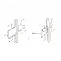 EATON POWERWARE 2 POST 2U RAIL KIT 157606392-1 157606392-2#