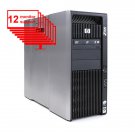 HP Z800 Multi Screen 12-Monitor Computer 2x Xeon x5570 8Core 12GB 1TB Win 10 Pro