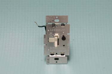 Almond LUTRON Toggler 150-Watt Single-Pole/3-Way CFL-LED Dimmer TGCL-153P