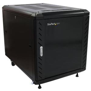 StarTech.com RK1236BKF 12U 36 inch Knock-Down Server Rack Cabinet with Casters