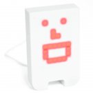 Tengu USB Powered Character Gadget White Robot Led Face Toy