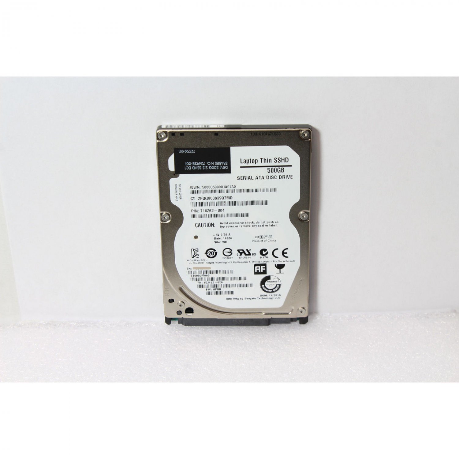 HP Seagate 500GB ST500LM000 5400RPM 2.5" SATA 6.0Gb/s 716262-004 724938 ...