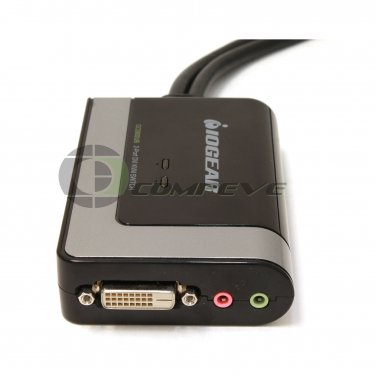 Iogear Micro USB DVI-D KVM with Audio and Cables 2 Port GCS932UB