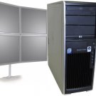 HP XW4600 Workstation Dual Core 2.33GHz/4GB RAM/Win10 - 4 Monitor Computer PC