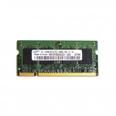 Samsung 512MB PC2-5300S Memory Module M470T6554CZ3 204 Pin