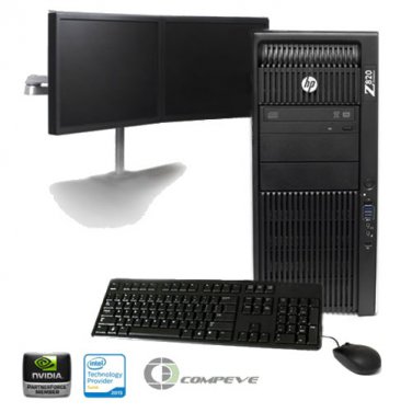 HP Z820 Workstation Intel E5-2640 2.5GHz/ Nvidia K4000/ 24GB / 500GB SSD/ Win10