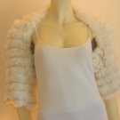 Knitted Rabbit Fur Tube Shrug