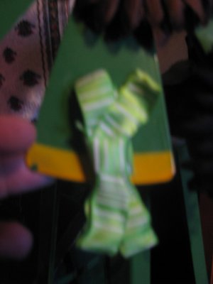 Lime green stripes