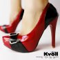 New red black 4.7" high heels pump shoes US7