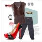 New red black 4.7" high heels pump shoes US7