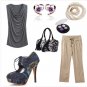 New Dark Blue Embroidery 4.7"Heels Pump shoes US7