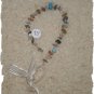 gemstone bead chip bracelet