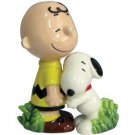 Peanuts Snoopy Hugging Charlie Brown Salt and Pepper