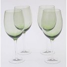 Olive Green 18 oz White Wine Glasses (set of 4)