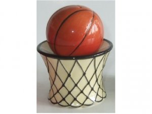 Basketball and Net Salt and Pepper