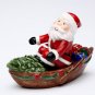 Christmas ~ Santa Row Boat Deliver Christmas Presents Salt and Pepper