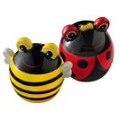 Lovely Ladybug and Bee Salt and Pepper