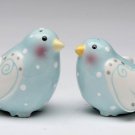 'Love Birds' Marry Me Blue and White Dove Salt & Pepper Shaker