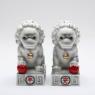 Chinese Stone Lion Statue Salt and Pepper