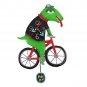 MICHELLE ALLEN RIDE BIG BIKE Dinosaur Bycycle Pendulum Wall Clock